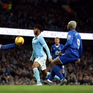 Gareth Barry vs Raheem Sterling: Intense Battle for the Ball in Everton vs Manchester City Capital One Cup Semi-Final Gareth Barry vs Raheem Sterling: Intense Battle for the Ball in Everton vs Manchester City Capital One Cup Semi-Final