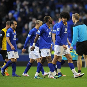 Half-Time Chat: Marouane Fellaini and Louis Saha, Everton Football Club