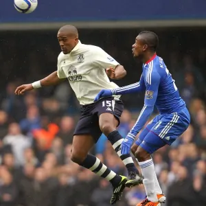 Head-to-Head at Stamford Bridge: Distin vs. Kalou in the FA Cup Fourth Round Replay - Chelsea vs. Everton (February 19, 2011)