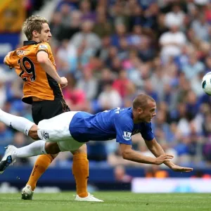Heitinga's Clearance: Everton vs. Wolverhampton Wanderers at Tense Goodison Park (Barclays Premier League, 2010) Heitinga's Clearance: Everton vs. Wolverhampton Wanderers at Tense Goodison Park (Barclays Premier League, 2010)