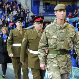 Honoring Our Heroes: Everton Football Club's Tribute to Servicemen Before Kick-off vs. Arsenal (November 14, 2010, Barclays Premier League) Honoring Our Heroes: Everton Football Club's Tribute to Servicemen Before Kick-off vs. Arsenal (November 14, 2010, Barclays Premier League)