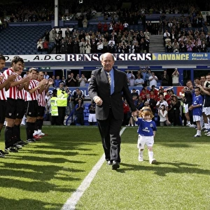 Howard Kendall and Granddaughter: A Special Pre-Match Moment at Everton