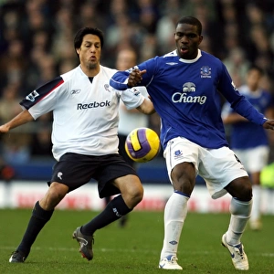 Idan Tal vs Joseph Yobo: A Battle at Goodison Park - Everton vs Bolton Wanderers, FA Barclays Premiership (18/11/06)