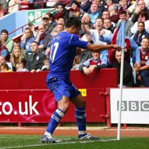 Season 08-09 Prints: Aston Villa V Everton