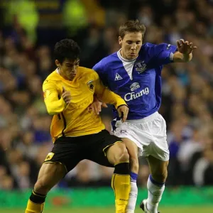 Intense Battle for the Ball: Everton vs AEK Athens - UEFA Europa League, Goodison Park Intense Battle for the Ball: Everton vs AEK Athens - UEFA Europa League, Goodison Park