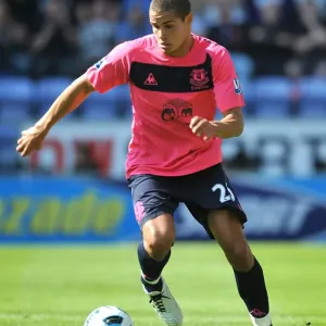 Print of Jack Rodwell in action during Everton vs. Wigan Athletic match Print of Jack Rodwell in action during Everton vs. Wigan Athletic match