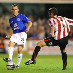 Intense Battle: Osman vs O'Connor at Griffin Park - Everton vs Brentford, Carling Cup Third Round Intense Battle: Osman vs O'Connor at Griffin Park - Everton vs Brentford, Carling Cup Third Round