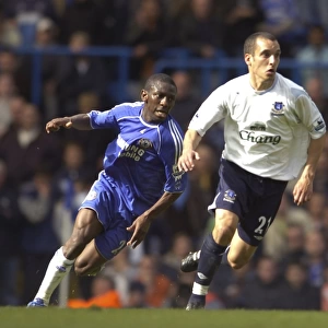 Intense Battle: Shaun Wright-Phillips vs. Leon Osman (Chelsea vs. Everton)