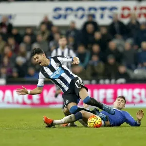 Stones vs Perez Print - Everton FC at St James Park
