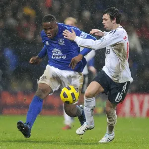 Intense Rivalry: Anichebe vs. Davies at Reebok Stadium - Everton vs. Bolton Wanderers, Barclays Premier League (13 February 2011) Intense Rivalry: Anichebe vs. Davies at Reebok Stadium - Everton vs. Bolton Wanderers, Barclays Premier League (13 February 2011)