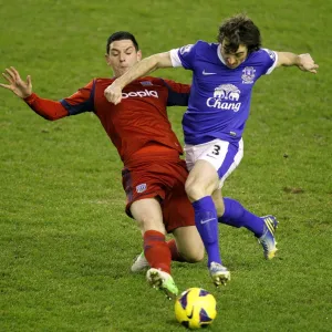 Intense Rivalry: Baines vs Dorrans - Everton vs West Bromwich Albion, Premier League, Goodison Park (30-01-2013)