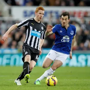 Intense Rivalry Print: Colback vs. Baines at St. James Park Intense Rivalry Print: Colback vs. Baines at St. James Park