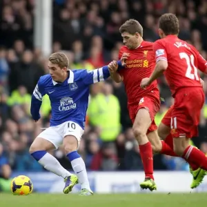 Print of Intense Rivalry at Goodison Park Print of Intense Rivalry at Goodison Park