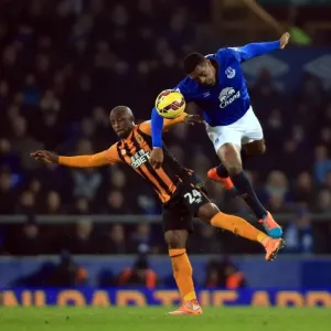 Print of Intense Rivalry at Goodison Park Print of Intense Rivalry at Goodison Park