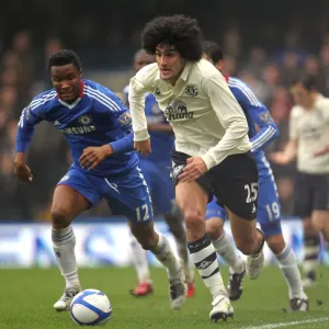 Intense Rivalry: Fellaini vs Mikel in the FA Cup Fourth Round Replay - Chelsea vs Everton (19 February 2011, Stamford Bridge)