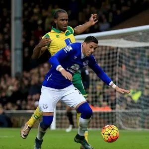 Intense Rivalry: Funes Mori vs. Jerome - Norwich City vs. Everton Premier League Clash Intense Rivalry: Funes Mori vs. Jerome - Norwich City vs. Everton Premier League Clash