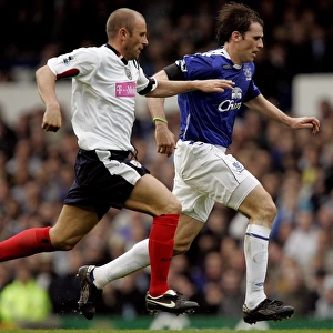 Intense Rivalry: Kilbane vs. Wallwork at Goodison Park - Everton vs. West Bromwich Albion, FA Premiership, 2006