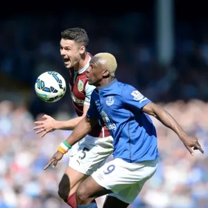 Intense Rivalry: Kone vs. Shackell's Battle for Supremacy at Goodison Park - Everton vs. Burnley, Premier League Intense Rivalry: Kone vs. Shackell's Battle for Supremacy at Goodison Park - Everton vs. Burnley, Premier League