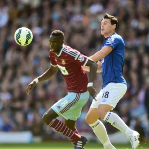 Intense Rivalry: Kouyate vs. Barry at Upton Park - Everton vs. West Ham United, Barclays Premier League Intense Rivalry: Kouyate vs. Barry at Upton Park - Everton vs. West Ham United, Barclays Premier League