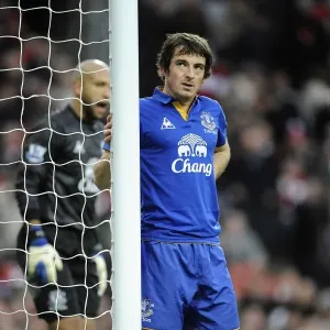 Intense Rivalry: Leighton Baines vs. Arsenal at Emirates Stadium (10 December 2011) Intense Rivalry: Leighton Baines vs. Arsenal at Emirates Stadium (10 December 2011)