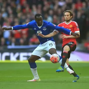 Intense Rivalry: Lukaku vs Blind - Emirates FA Cup Semi-Final Showdown at Wembley Stadium Intense Rivalry: Lukaku vs Blind - Emirates FA Cup Semi-Final Showdown at Wembley Stadium