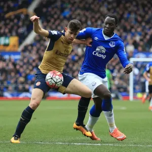 Intense Rivalry: Lukaku vs. Paulista at Goodison Park - Everton vs. Arsenal, Barclays Premier League Intense Rivalry: Lukaku vs. Paulista at Goodison Park - Everton vs. Arsenal, Barclays Premier League