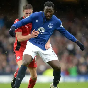 Intense Rivalry: Lukaku vs. Upson - A Battle for Supremacy at Goodison Park Intense Rivalry: Lukaku vs. Upson - A Battle for Supremacy at Goodison Park