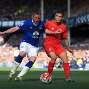 Intense Rivalry: McCarthy vs. Coutinho - Everton vs. Liverpool Soccer Showdown Intense Rivalry: McCarthy vs. Coutinho - Everton vs. Liverpool Soccer Showdown