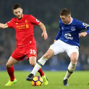 Intense Rivalry: McCarthy vs. Lallana at Goodison Park - Everton vs. Liverpool, Premier League Intense Rivalry: McCarthy vs. Lallana at Goodison Park - Everton vs. Liverpool, Premier League