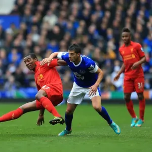 Intense Rivalry: Mirallas vs. Wisdom - Everton vs. Liverpool, Barclays Premier League (28-10-2012) Intense Rivalry: Mirallas vs. Wisdom - Everton vs. Liverpool, Barclays Premier League (28-10-2012)