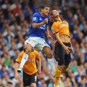 Intense Rivalry: Tim Cahill vs. Adiene Guedioura - Everton vs. Wolverhampton Wanderers Football Showdown Intense Rivalry: Tim Cahill vs. Adiene Guedioura - Everton vs. Wolverhampton Wanderers Football Showdown