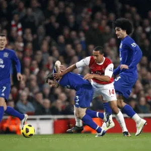 Intense Rivalry: Walcott vs. Baines - Arsenal vs. Everton, Premier League Showdown (February 2011) Intense Rivalry: Walcott vs. Baines - Arsenal vs. Everton, Premier League Showdown (February 2011)