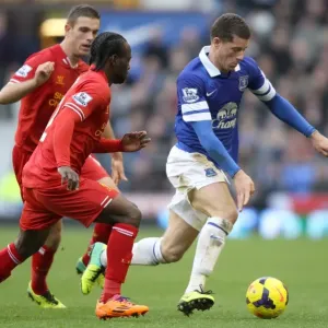 Everton FC Print - Intense Triple Battle Everton FC Print - Intense Triple Battle