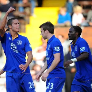 Jack Rodwell's Third Goal: Everton's Triumph Over Fulham in Barclays Premier League (October 23, 2011)