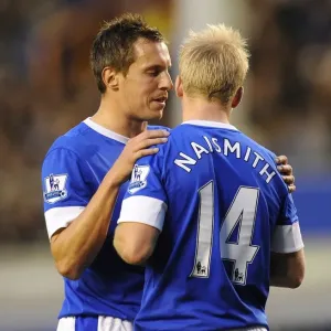 Jagielka and Naismith Discuss Tactics: Everton's Victory Over Sunderland (10-11-2012, Goodison Park, Barclays Premier League) Jagielka and Naismith Discuss Tactics: Everton's Victory Over Sunderland (10-11-2012, Goodison Park, Barclays Premier League)