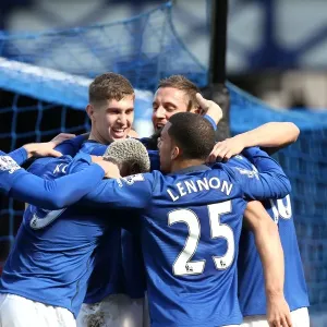 Jagielka Scores First Goal: Everton vs. Southampton in Premier League at Goodison Park Jagielka Scores First Goal: Everton vs. Southampton in Premier League at Goodison Park