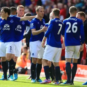 Jagielka Scores Historic Goal: Everton Triumphs Over Liverpool at Anfield Jagielka Scores Historic Goal: Everton Triumphs Over Liverpool at Anfield