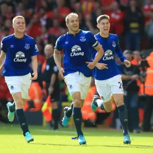 Jagielka Strikes First: Everton's Historic Goal at Anfield Against Liverpool (Barclays Premier League) Jagielka Strikes First: Everton's Historic Goal at Anfield Against Liverpool (Barclays Premier League)