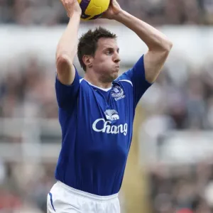Jagielka Throws In: Newcastle United vs Everton, Barclays Premier League, 2009 Jagielka Throws In: Newcastle United vs Everton, Barclays Premier League, 2009