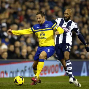 Print of Jagielka vs Anelka at The Hawthorns Print of Jagielka vs Anelka at The Hawthorns