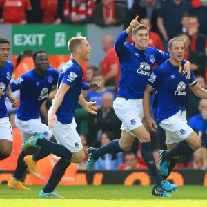 Jagielka's Historic Anfield Derby Goal: Everton's First Strike Jagielka's Historic Anfield Derby Goal: Everton's First Strike