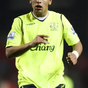 James Vaughan in Action Print, Everton Football 2008-09 Season James Vaughan in Action Print, Everton Football 2008-09 Season