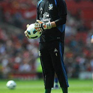 Jan Mucha's Heroic Performance: Everton's Goalkeeper Stands Firm at Old Trafford vs. Manchester United (Barclays Premier League, 23 April 2011)