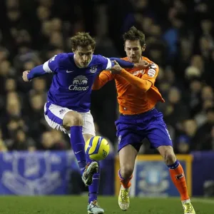 Print of Jelavic vs Grounds in FA Cup Action at Goodison Park Print of Jelavic vs Grounds in FA Cup Action at Goodison Park