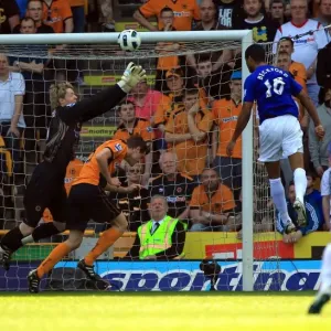 Jermaine Beckford Scores the First Goal: Everton's Triumph at Wolverhampton Wanderers in the Barclays Premier League (09 April 2011) Jermaine Beckford Scores the First Goal: Everton's Triumph at Wolverhampton Wanderers in the Barclays Premier League (09 April 2011)