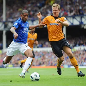 Jermaine Beckford vs. Wolves: A Tense Goal-line Battle at Goodison Park Jermaine Beckford vs. Wolves: A Tense Goal-line Battle at Goodison Park