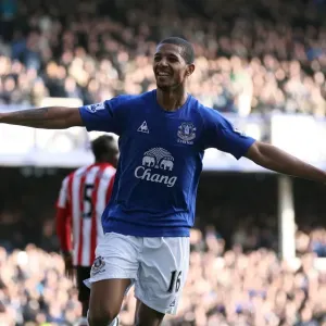 Jermaine Beckford's Double Strike: Everton FC's Victory Over Sunderland in the Barclays Premier League (26 February 2011, Goodison Park) Jermaine Beckford's Double Strike: Everton FC's Victory Over Sunderland in the Barclays Premier League (26 February 2011, Goodison Park)