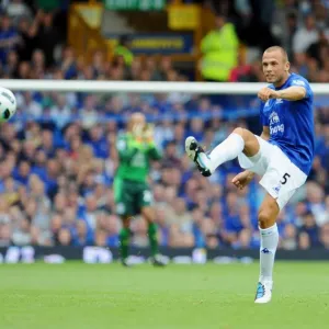 John Heitinga's Intense Performance: Everton vs. Wolverhampton Wanderers, Premier League 2010-11 (Everton at Goodison Park) John Heitinga's Intense Performance: Everton vs. Wolverhampton Wanderers, Premier League 2010-11 (Everton at Goodison Park)