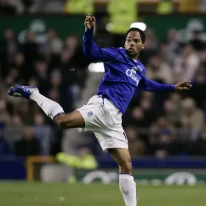 Joleon Lescott in Action: Everton vs. Aston Villa Joleon Lescott in Action: Everton vs. Aston Villa