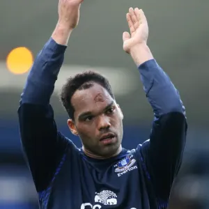 Joleon Lescott Salutes Everton Fans: Birmingham City vs Everton, 2008 Premier League Joleon Lescott Salutes Everton Fans: Birmingham City vs Everton, 2008 Premier League